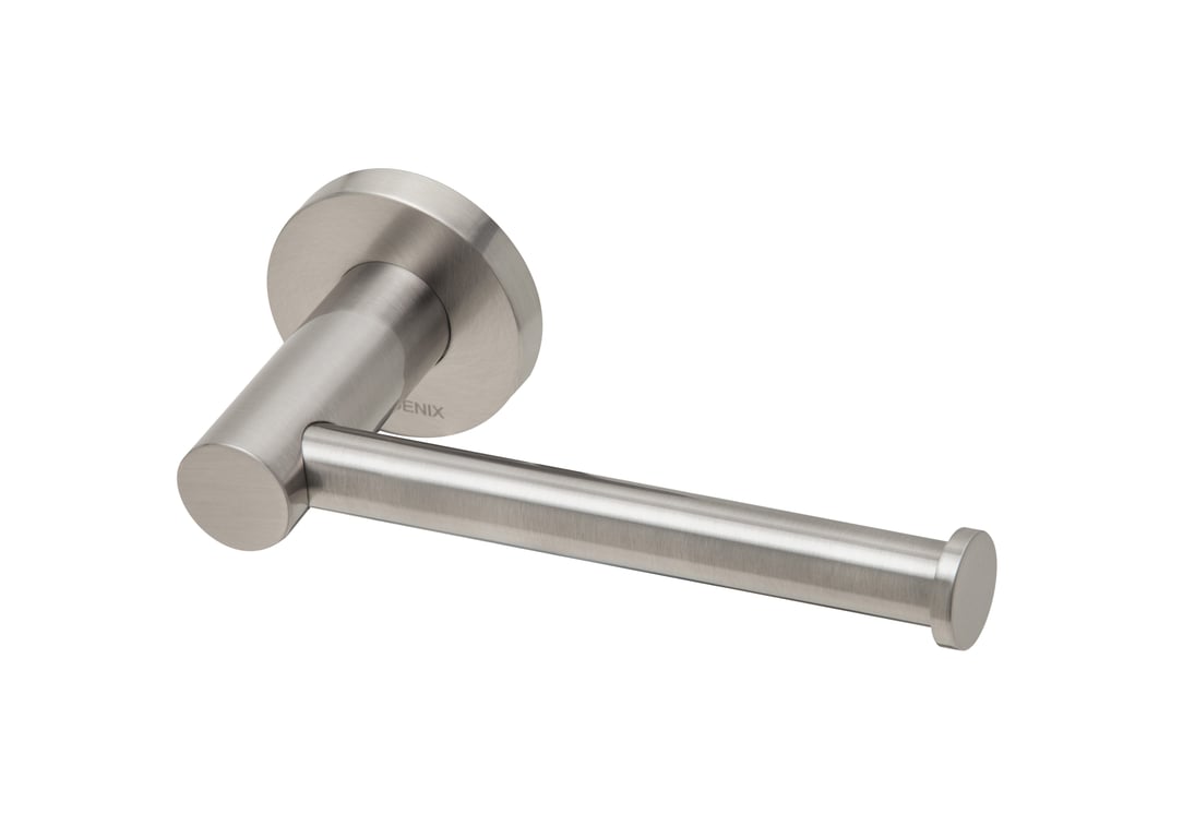 RA892 BN Radii Toilet Roll Holder Round Plate.jpg Image of ToiletRollHolder Single Phoenix Radii RoundPlate