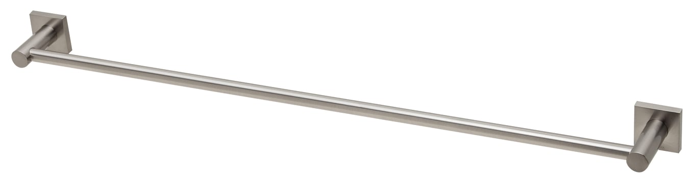 RS803 BN Radii Single Towel Rail 800mm Square Plate.jpg Image of TowelRail Single Phoenix Radii 800 SquarePlate