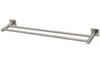 RS813 BN Radii Double Towel Rail 600mm Square Plate.jpg Image of TowelRail Double Phoenix Radii 600 SquarePlate
