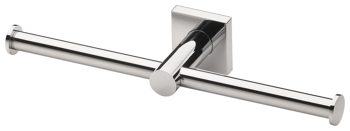 RS891 CHR Radii Double Toilet Roll Holder Square.jpg Image of ToiletRollHolder Double Phoenix Radii SquarePlate