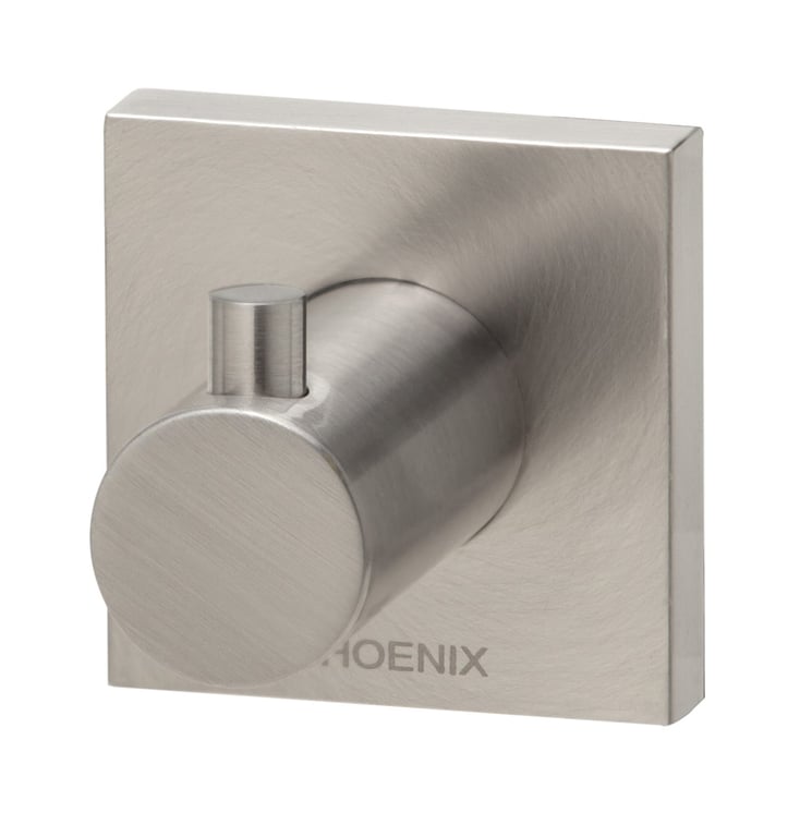 RS897 BN Radii Robe Hook Square Plate.jpg Image of RobeHook Phoenix Radii SquarePlate