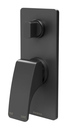 RU791 MB Rush Shower Bath Diverter Mixer.jpg Image of MixerTap Wall Phoenix Rush Diverter