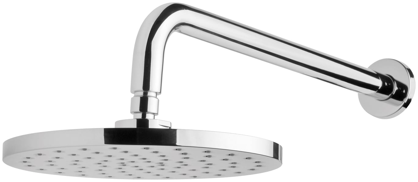 V5200-00 Vivid Shower Arm 400mm & 230mm Round Rose.jpg Image of Shower Head Phoenix Vivid