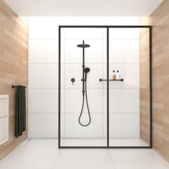 V726MB VS780MB Phoenix Vivid Twin Shower and Vivid Slimline Shower Mixer Lifestyle Square RGB.jpg Image of Shower Twin Phoenix Vivid
