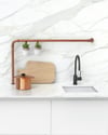 VS735MB Phoenix Vivid Slimline Sink Mixer 220mm Gooseneck Lifestyle RGB.jpg Image of Mixer Sink Phoenix VividSlimline