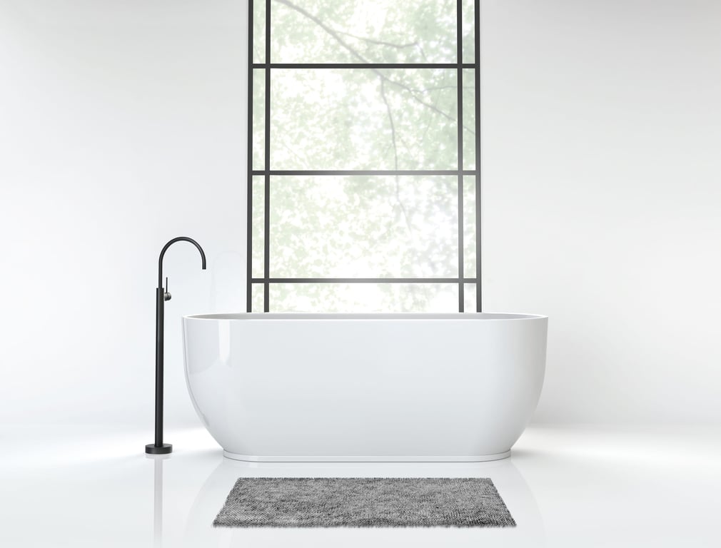 VS745MB Phoenix Vivid Slimline Floor Mounted Bath Mixer Lifestyle RGB.jpg Image of Mixer Bath Phoenix VividSlimline FloorMount