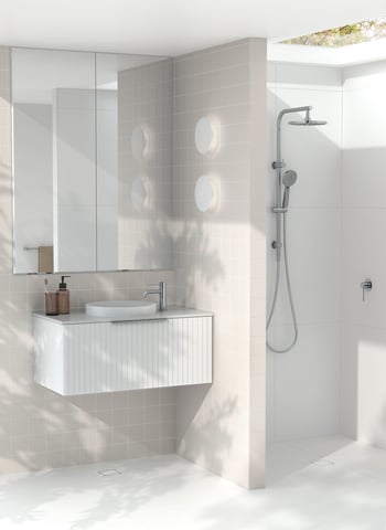 VS7701-00 VS780 CHR VS6500-00 Vivid Slimline Basin Mixer Curved Outlet Lifestyle RGB.jpg Image of Mixer Basin Phoenix VividSlimline Curved