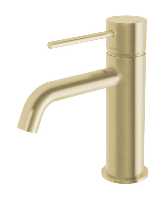 VS7701-12 Vivid Slimline Basin Mixer Curved Outlet.jpg Image of Mixer Basin Phoenix VividSlimline Curved