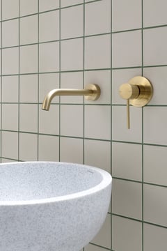 VS780-12 VS774-12 Phoenix Vivid Slimline Wall Mixer and Wall Outlet Hero RGB.jpg Image of MixerTap Wall Phoenix VividSlimline