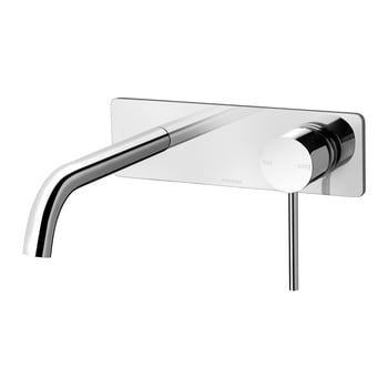 VS785_CHR_Vivid_Slimline_Wall_Basin_Mixer_Set_180mm_Curved.jpg Image of MixerSet Wall Phoenix VividSlimline Basin Curved 180mm