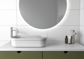 VS7901-40 Phoenix Vivid Slimline Vessel Mixer Curved Outlet Lifestyle RGB.jpg Image of Mixer Vessel Phoenix VividSlimline Curved