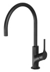VV733 MB Vivid Slimline Oval Sink Mixer 220mm Gooseneck.jpg Image of Mixer Sink Phoenix VividSlimlineOval 220