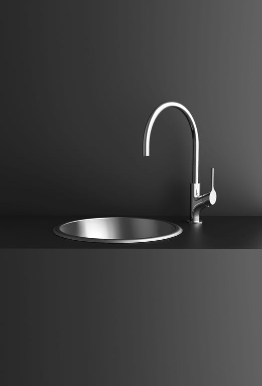 VV733CHR Phoenix Vivid Slimline Oval Sink Mixer 220mm Hero RGB.jpg Image of Mixer Sink Phoenix VividSlimlineOval 220