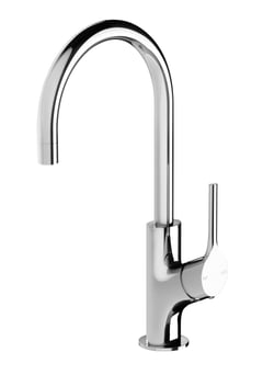 VV735 CHR Vivid Slimline Oval Sink Mixer 160mm Gooseneck.jpg Image of Mixer Sink Phoenix VividSlimlineOval