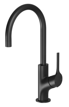 VV735 MB Vivid Slimline Oval Sink Mixer 160mm Gooseneck.jpg Image of Mixer Sink Phoenix VividSlimlineOval