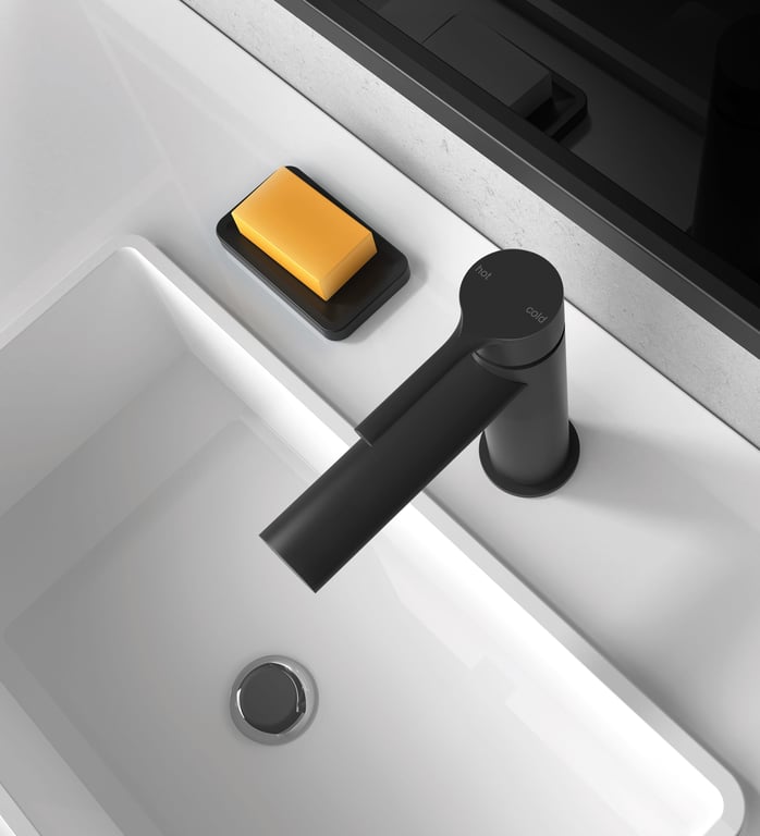VV770MB Phoenix Vivid Slimline Oval Basin Mixer Hero RGB.jpg Image of Mixer Basin Phoenix VividSlimlineOval