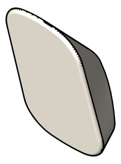 3D Shaded Image of RobeHook SurfaceMount Phoenix Nuage