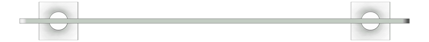 Front Image of Shelf Glass Phoenix Radii SquarePlate