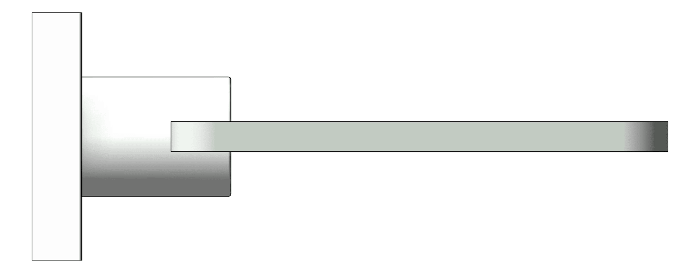 Left Image of Shelf Glass Phoenix Radii SquarePlate