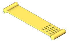 3D Shaded Image of Shelf Shower Phoenix VividSlimline Metal