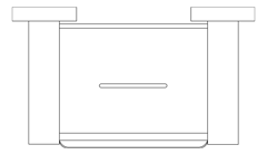 Plan Image of SoapDish Wall Phoenix Radii SquarePlate