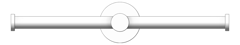 Front Image of ToiletRollHolder Double Phoenix Radii RoundPlate