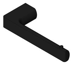 3D Shaded Image of ToiletRollHolder SurfaceMount Phoenix Gloss