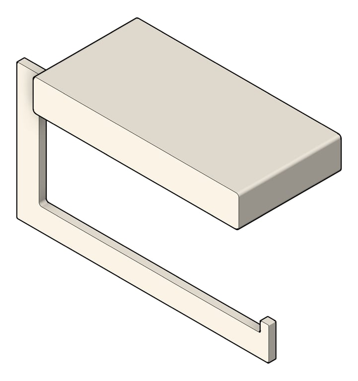 ToiletRollHolder SurfaceMount Phoenix LexiMKII