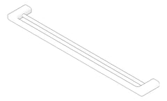 3D Documentation Image of TowelRail Double Phoenix Nuage