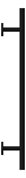 Left Image of TowelRail Ladder Phoenix Radii 550 RoundPlate