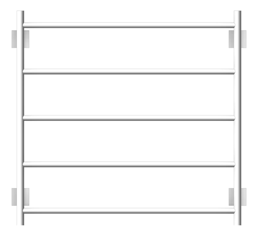 Front Image of TowelRail Ladder Phoenix Radii 750 SquarePlate