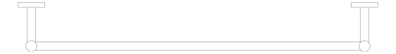 Plan Image of TowelRail Ladder Phoenix Radii 750 SquarePlate