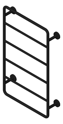 3D Shaded Image of TowelRail Ladder Phoenix VividSlimline