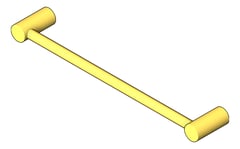 3D Shaded Image of TowelRail Phoenix VividSlimline