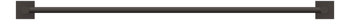 Front Image of TowelRail Single Phoenix Radii 800 SquarePlate