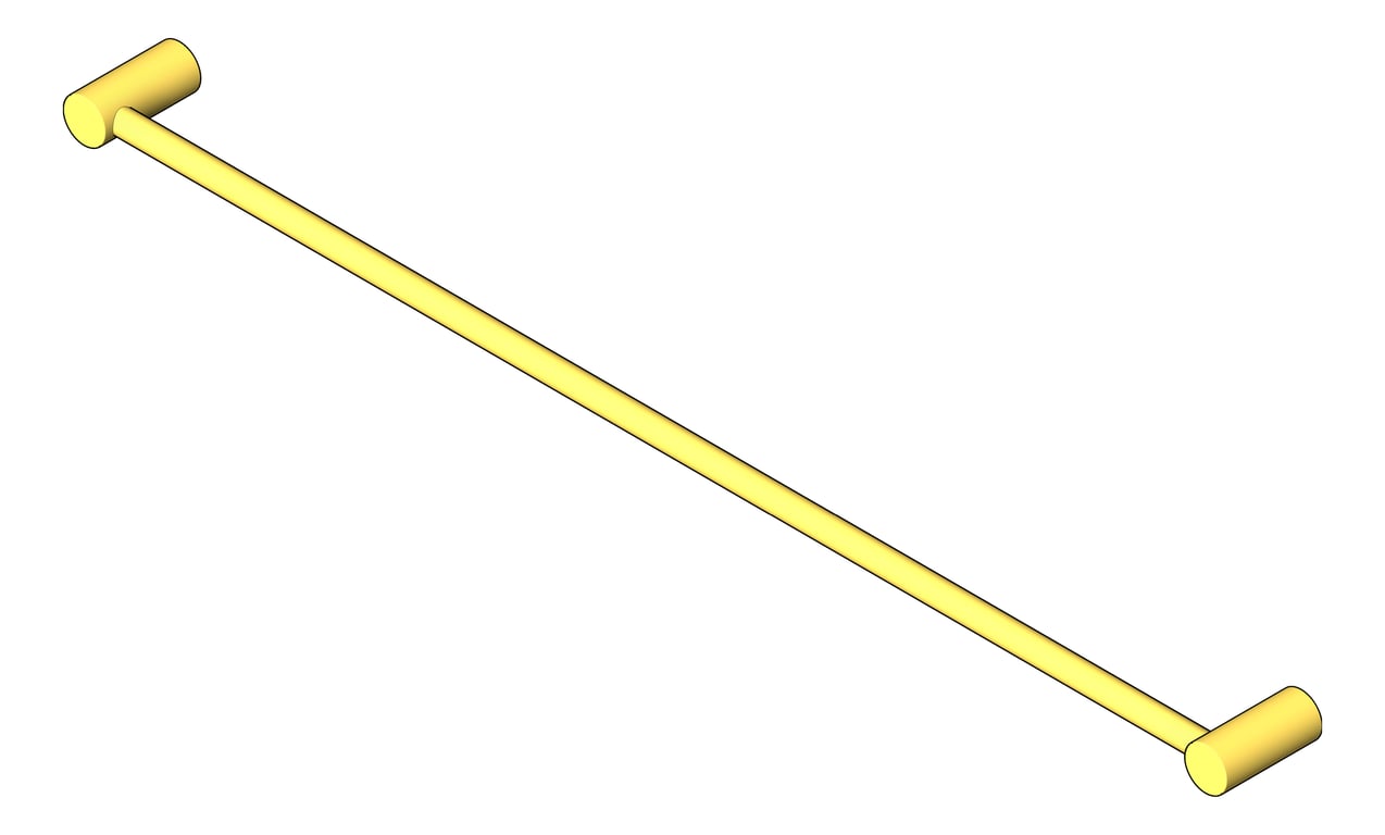 Navigate to TowelRail Single Phoenix VividSlimline 800mm