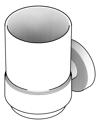 3D Documentation Image of TumblerHolder SurfaceMount Phoenix Radii RoundPlate