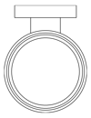 Plan Image of TumblerHolder SurfaceMount Phoenix Radii SquarePlate