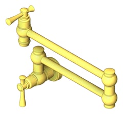 3D Shaded Image of MixerSet Hob Phoenix Cromford PotFiller