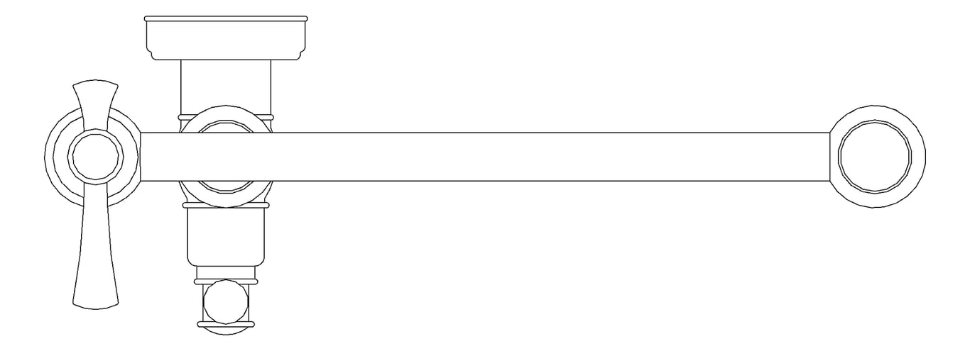 Plan Image of MixerSet Hob Phoenix Cromford PotFiller