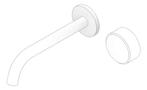 3D Documentation Image of MixerSet Wall Phoenix Axia BasinBath 180mm