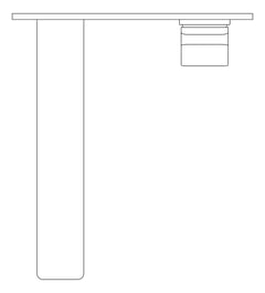 Plan Image of MixerSet Wall Phoenix Enviro316 Basin Bath 200mm