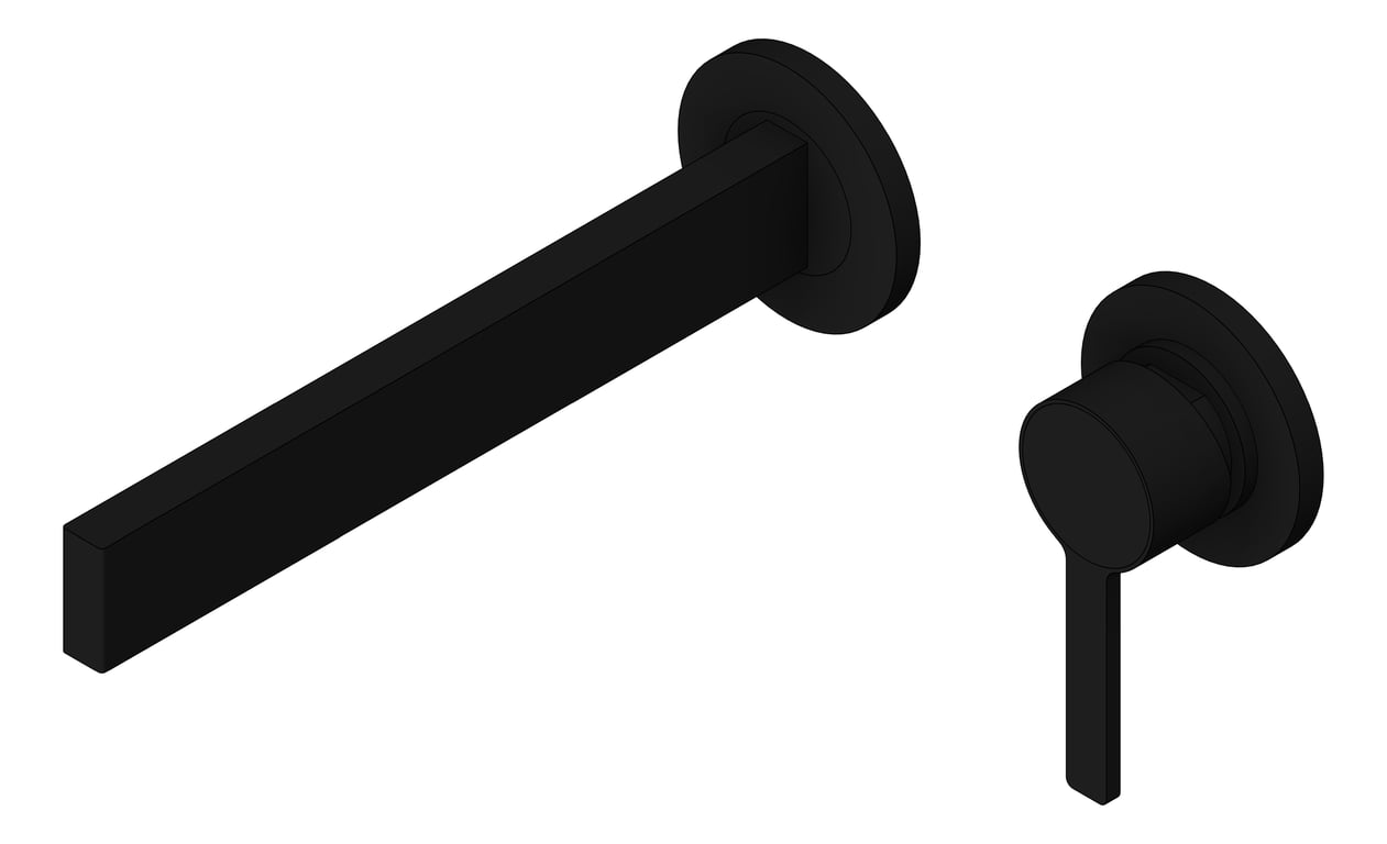 Navigate to MixerSet Wall Phoenix LexiMKII Bath 200mm