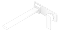 3D Documentation Image of MixerSet Wall Phoenix Radii Bath 280