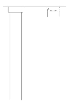 Plan Image of MixerSet Wall Phoenix Radii Bath 280