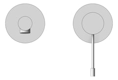 Front Image of MixerSet Wall Phoenix VividSlimline316 Basin Bath