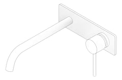 3D Documentation Image of MixerSet Wall Phoenix VividSlimline Basin 230mm