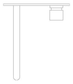 Plan Image of MixerSet Wall Phoenix VividSlimline Basin 230mm