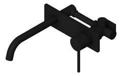 3D Shaded Image of MixerSet Wall Phoenix VividSlimline Basin Curved 180mm