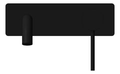 Front Image of MixerSet Wall Phoenix VividSlimline Basin Curved 180mm